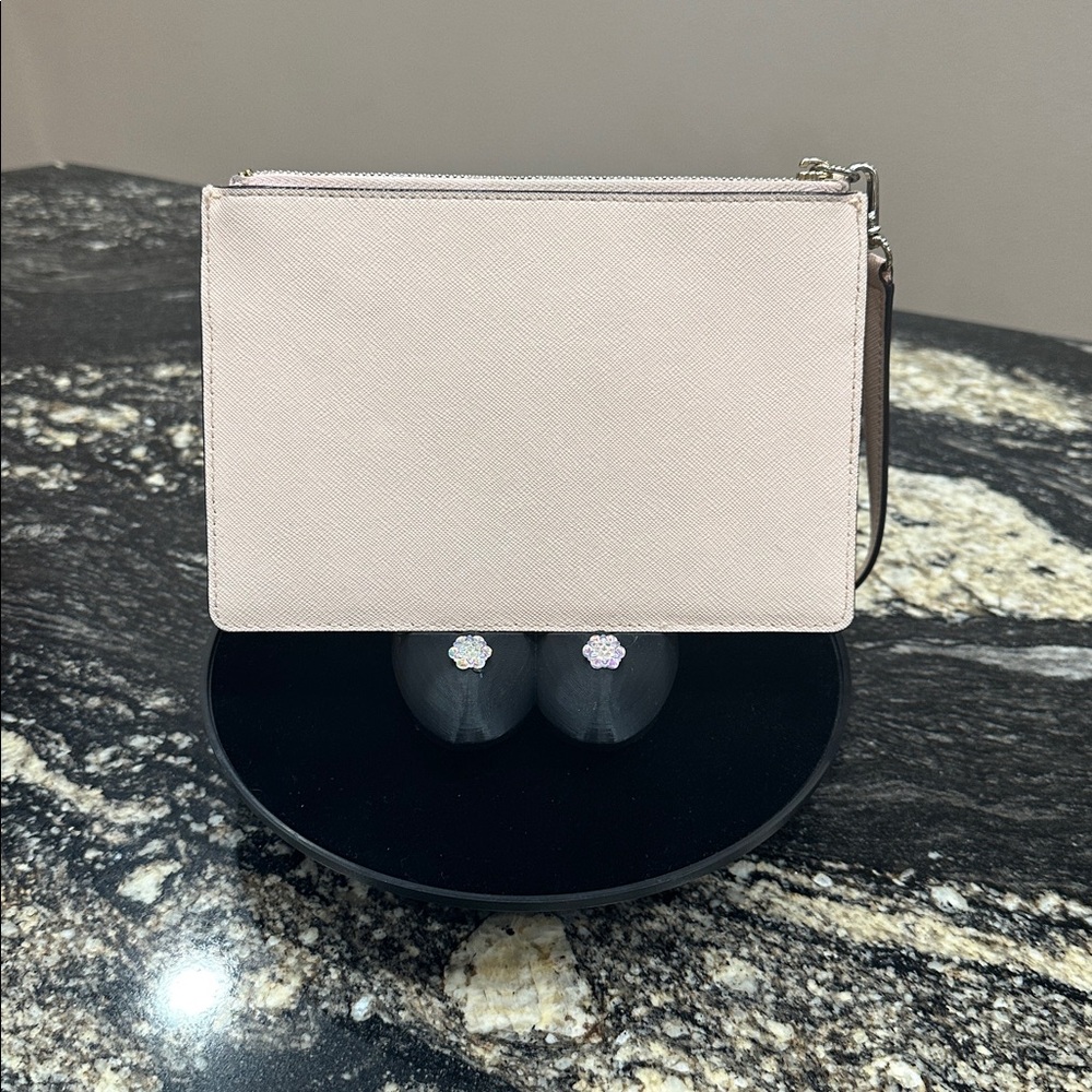 kate spade Blush Pink Saffiano Leather Wristlet - Picture 2 of 6